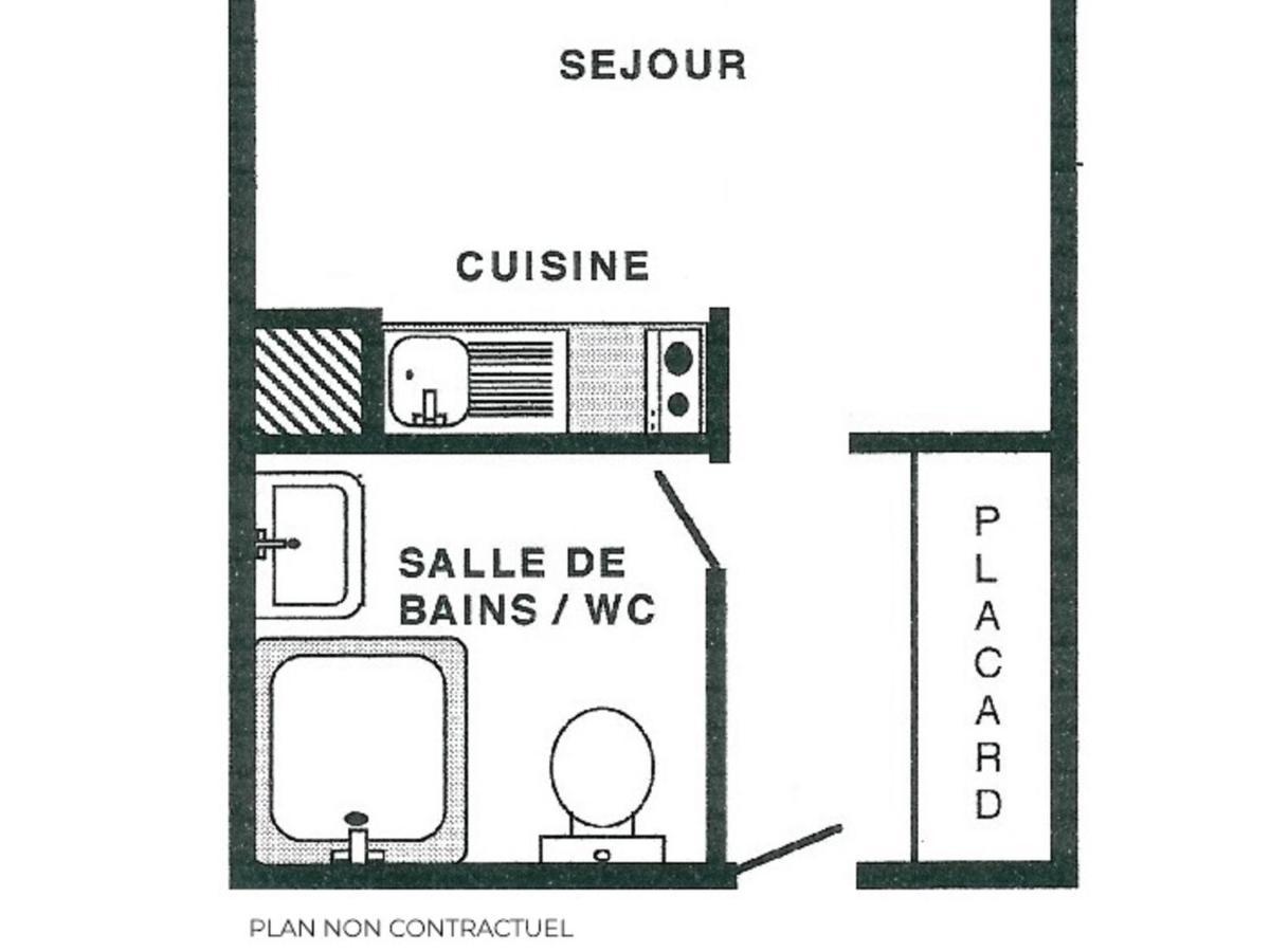 Ferienwohnung Studio Cosy Pour 2 Personnes, Skis Aux Pieds, Les Menuires - Fr-1-452-121 Saint-Martin-de-Belleville Exterior foto